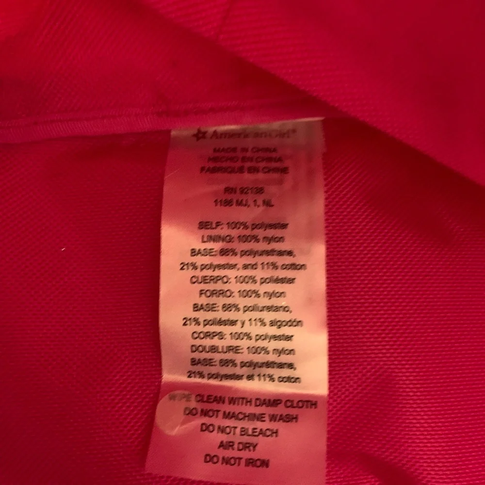 American Girl Pink Star Two Doll Tote Bag Carrier